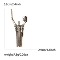 Spilla monumento della Madre Patria ucraina in bronzo vintage per abiti da donna - Oro