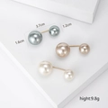 Classic faux pearl brooch set in grey, champagne and cream white with gold metal pin - Three-color Combination (KC Gold)