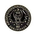 Broche tarot en émail noir avec chauve-souris, lune, étoiles et symboles - Style de Planche de Divination Noire (QHXZ5583)