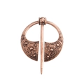 Broche Viking vintage en cuivre rouge avec des motifs de nœuds celtiques ajourés - Cuivre Rouge (xz1308)
