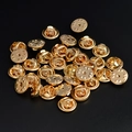 Macro detail of glossy golden metal butterfly clutch pin backs and tacks for accessories - Gold Butterfly Clutch (BRPJ001) / 30Pcs Pack / Gold