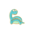 Spilla in smalto a forma di dinosauro verde menta con scritta I RAWR YOU e oro - Stile I RAWR YOU (WY2024) / Celeste