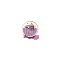 Whimsical purple enamel wizard book pin with golden star and moon details for Halloween - Wizard Book Starry Sky Style (XZ3890)
