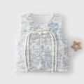 Gilet invernale imbottito per neonati con stampa di paesaggi montani blu tradizionali - 73 / Blu