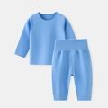Ensemble sous-vêtements thermiques bébé bleu ciel avec pantalon à taille haute - 100 / Bleu