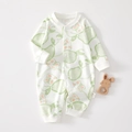 Barboteuse en coton pour bébé avec imprimés poires et lapins pour nouveau-né au printemps - 59 / Imprimé Poire Verte