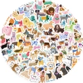Dettaglio di adesivi per cani a cartone animato impermeabili per cover e diari - Set di Adesivi Per Cuccioli di Cartoni Animati