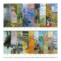 Dettaglio di 18 segnalibri artistici con i dipinti famosi di Monet e Vincent Van Gogh - Serie di Dipinti Famosi (Stile Artistico)