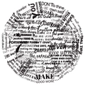 Dettaglio ravvicinato di adesivi con citazioni ispiratrici in inglese e font netti - Citazioni Ispiratrici