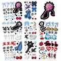 Dettaglio di 8 adesivi collage estetici a cigno per scrapbooking fai-da-te con motivi gotici - Predefinito