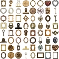 Collezione di adesivi PET cornice vintage per scrapbooking e lavori creativi fai-da-te - Stile Cornice Vintage