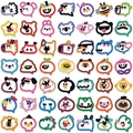 Set di 50 simpatici adesivi per animali impermeabili per decorare diari e laptop - Pacchetto di Adesivi Bolle Carine