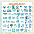 Collection of 48 anti-bullying and kindness stickers in teal tones for laptops and notebooks - Anti-Bullying Theme Set
