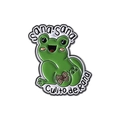 Pin de esmalte de rana verde con la frase curativa tradicional Sana sana Culito de Rana - Qhxz3280