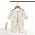 Pelele de algodón para bebé con estampados de cachorros y manga larga - 59 / Estilo Perro Lindo