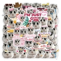 50 pieces of funny hamster meme stickers for DIY laptops and waterproof luggage decoration - Hamster Meme Graffiti