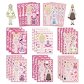 Cartoon girl dress-up sticker set with 24 pages of colorful outfits and fashion accessories - Default