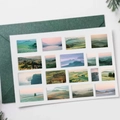 Set di 50 adesivi scenografici con paesaggi naturali per decorazioni fai-da-te e diario - Serie di Paesaggi Romantici (PMS230)