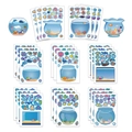 Detailansicht der Ozean DIY Aquarium-Puzzle-Aufkleber mit bunten tropischen Meerestieren - 8 Blatt Pro Beutel