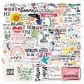 55 adesivi motivazionali spagnoli impermeabili per decorazione DIY laptop e valigie - Set di Adesivi Motivazionali Spagnoli