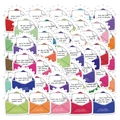 50 adesivi colorati a forma di busta per laptop e bagagli con citazioni felici - Stile Busta Ispirazione
