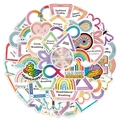 Macro detail of calm down corner sensory stickers for kids breathing exercises - 50 Sheets/Pack