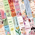 Kreatives Lesezeichen-Set mit vielfältigen bunten Designs und englischen Zitaten - 30 Blatt Set (QH301)