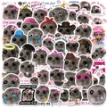 56 grappige Sad Hamster meme stickers met schattige strikjes en virale Engelse teksten - Sad Hamster Collectie Set