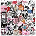 50er Set Smut Bookish Ästhetik-Aufkleber für Laptop- und Wasserflaschen-Deko - Literarisches Lesethema (PMS234)