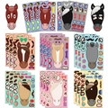 DIY mix and match pony stickers set showing various horse faces and facial expression decals - Cartoon Horse Style