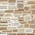 50 Stück Vintage Inspirationszitate Aufkleber aus wasserfestem PVC für Trinkflaschen - Vintage Englische Zitate Stil (TT284)