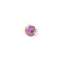 Skeleton hand holding cat purple enamel pin with crescent moon and gold accents - Skeleton Hand with Cat Style (XZ3886)