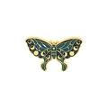 Exquisite butterfly enamel pin set featuring mystic gold moon and sun patterns - Dark Blue Butterfly Style (WY2812)