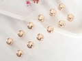 Set of 12 rose gold magnetic ball clips for scarves and jewelry accessories - Rose Gold Spherical Magnetic Clip (XZ4600)
