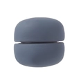 Donkergrijze magnetische sjaalclip met matte afwerking voor veelzijdige mode-styling - Donkergrijs Blauw