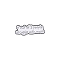 Funny math struggle enamel pin with black and white wavy design for bags and jackets - Struggling With Math Humor Style (XZ7966)