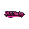Pin's en émail rose 90's Baby en forme de menottes avec une finition en métal noir chic - Style 90's Baby (QHXZ1559)