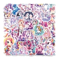 Pack of 50 waterproof cartoon unicorn stickers for luggage, laptop and mobile phone decor - Unicorn Series (50 Sheets)