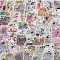 60 wasserfeste Cartoon-Paar-Aufkleber für Handyhüllen und Scrapbooking-Dekorationen - Paar Täglich (SJS227)