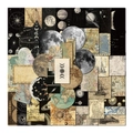 50pcs vintage world map stickers featuring astronomy and navigation themes for DIY decor - Vintage Astronomy Map Series (UU199)