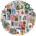 Retro Poststempel Aufkleber für DIY Gepäck und Gitarre mit Vintage Weltmustern - Vintage-Briefmarken-Serie