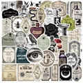 Retro-Gothic-Trankaufkleber-Set mit Vintage-Apotheken-Illustrationen für Laptop-Dekoration - Gothic Zaubertrank Stil 1(AZ241)