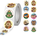 Rotolo di adesivi Capybara carini per decorazioni fai-da-te di macchine fotografiche e borracce - Stile Capibara del Fumetto (JJT003)