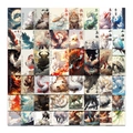 Set van 50 Chinese mythologische beeststickers voor DIY-laptops en skateboards decoratie - Mythische Wezens Serie