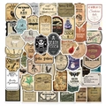 50 Vintage-Zaubertrank-Aufkleber, wasserfeste PVC-Sticker für Sammelalben und Laptops - Gothic Zaubertrank Stil 4(GT202)