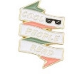 Cute enamel pin with book design and text Cool People Read for backpacks and clothing - Cool People Read Style (XZ8664)