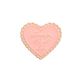 Broche de corazón en esmalte rosa con bordes dorados y texto Loser in Real Life - Loser in Real Life (QHXZ2180)