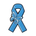 Spilla in smalto a nastro blu con design a farfalla per sensibilizzazione sociale - Stile Beneficenza Farfalla Blu (QHXZ4523)