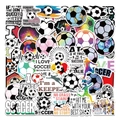 Lot de 50 autocollants graffiti de football avec motifs colorés et silhouettes de joueurs - Football Type 2 (GT067)