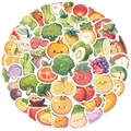 60 pieces pack of cute kawaii cartoon vegetable and fruit stickers for kids decoration - Vegetable And Fruit Series (60 Pieces Pack)